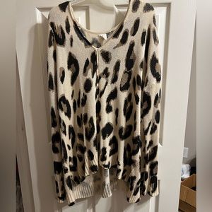 Cheetah oversized sweater